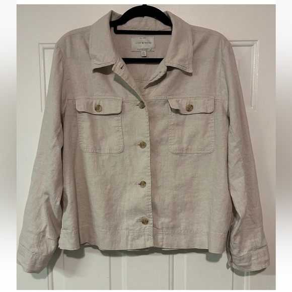 Lucky Brand Jackets & Blazers - Love Tree Light Tan Utility Jacket